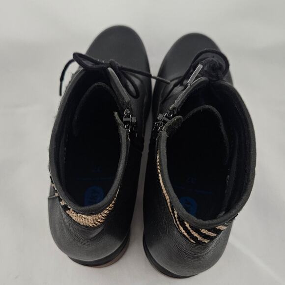 Wolky Black Leather Lace Up Stratton Ankle Boot sz 37 (US 6) $219 NWOB Casual - Picture 7 of 10